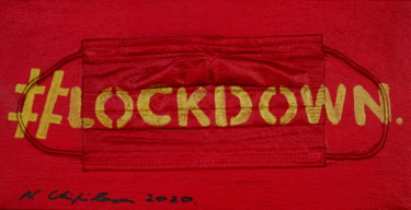 绘画 标题为“#Lock down” 由Nathalia Chipilova, 原创艺术品, 丙烯