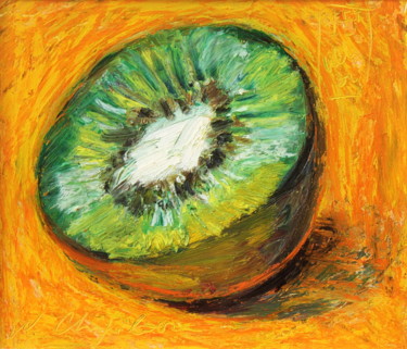 Pittura intitolato "Kiwi" da Nathalia Chipilova, Opera d'arte originale, Acrilico