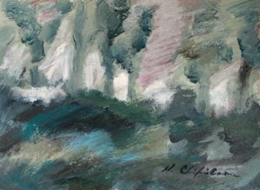 Pittura intitolato "Grey garden 2" da Nathalia Chipilova, Opera d'arte originale, Acrilico