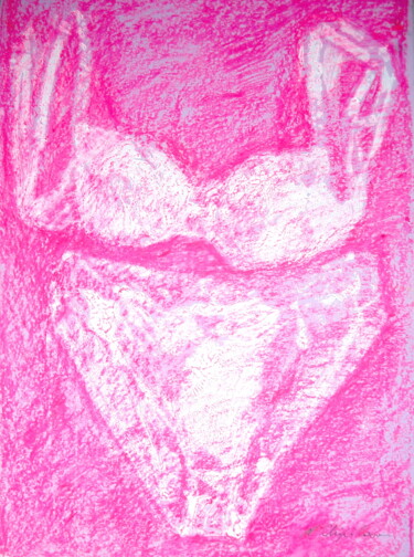 Pittura intitolato "Pink underwear" da Nathalia Chipilova, Opera d'arte originale, Acrilico