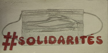 Pintura intitulada "#solidarites" por Nathalia Chipilova, Obras de arte originais, Acrílico