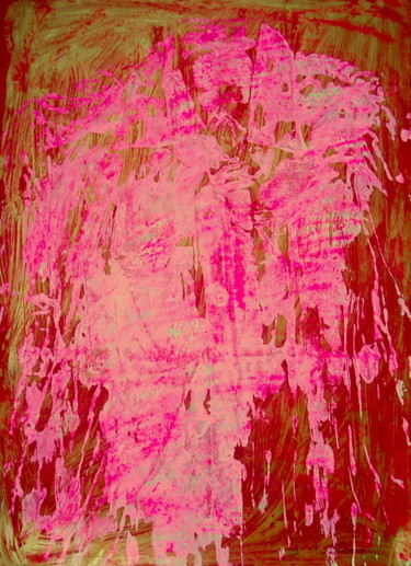 Painting titled "Pink shirt" by Nathalia Chipilova, Original Artwork, Acrylic