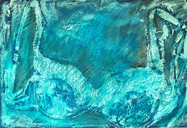 Peinture intitulée "Blue ice bra" par Nathalia Chipilova, Œuvre d'art originale, Acrylique