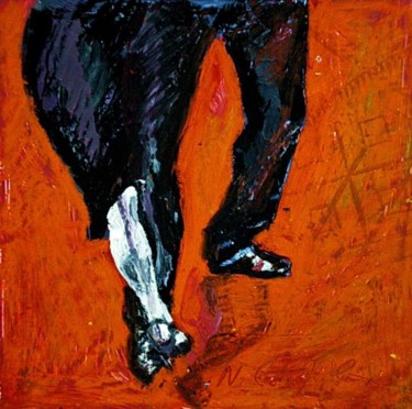 Painting titled "Tango 2" by Nathalia Chipilova, Original Artwork, Oil