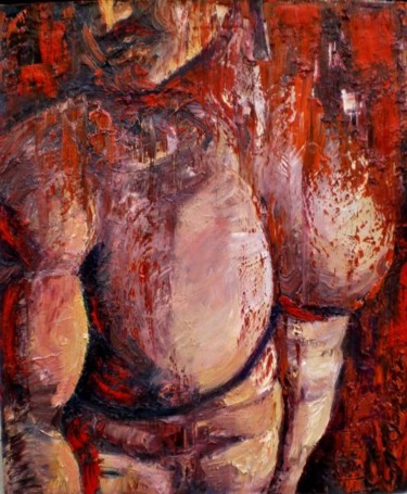 Schilderij getiteld "David" door Nathalia Chipilova, Origineel Kunstwerk, Olie