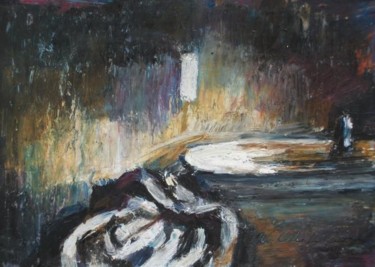 Peinture intitulée "Bath" par Nathalia Chipilova, Œuvre d'art originale, Acrylique