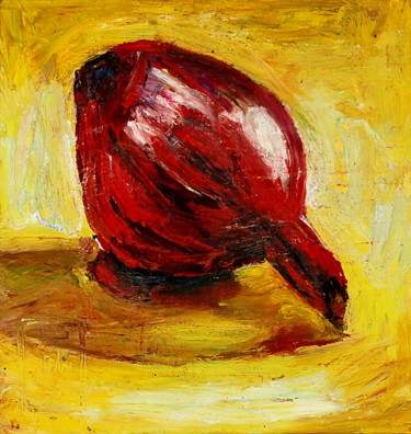 Картина под названием "Oignon rouge" - Nathalia Chipilova, Подлинное произведение искусства, Гуашь