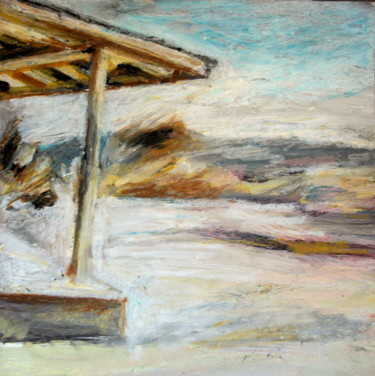 Peinture intitulée "Beach" par Nathalia Chipilova, Œuvre d'art originale, Acrylique
