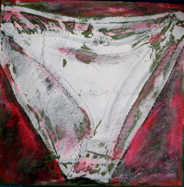 Peinture intitulée "March panties" par Nathalia Chipilova, Œuvre d'art originale, Acrylique