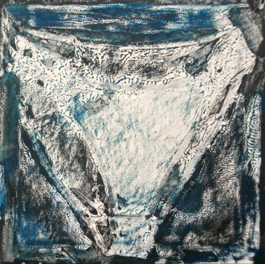 绘画 标题为“Blue panties 1” 由Nathalia Chipilova, 原创艺术品, 丙烯