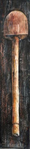 Ζωγραφική με τίτλο "Wood spoon" από Nathalia Chipilova, Αυθεντικά έργα τέχνης, Λάδι