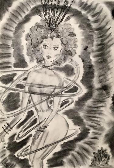 Drawing titled "El baile" by Ath, Original Artwork, Charcoal