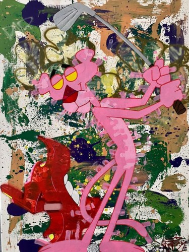 Pintura intitulada "Élégance" por Atome Abazedatome, Obras de arte originais, Tinta spray