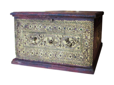 "ANTIQUE BURMESE CHE…" başlıklı Heykel Atthaporn Rosedis tarafından, Orijinal sanat, Ahşap