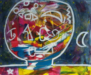Pittura intitolato "Klee." da Aude Peris, Opera d'arte originale, Acrilico Montato su artwork_cat.
