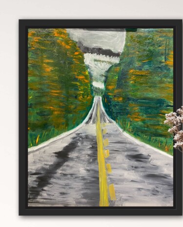 绘画 标题为“On the road again” 由Audrey Letheux, 原创艺术品, 丙烯