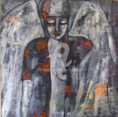 Peinture intitulée "Mon Ange....." par Audrey Marienkoff, Œuvre d'art originale, Huile