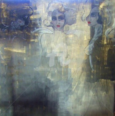 Peinture intitulée "Les Anges...." par Audrey Marienkoff, Œuvre d'art originale