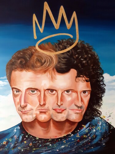 Pintura intitulada "Queen" por August Di Lena, Obras de arte originais, Acrílico Montado em Armação em madeira