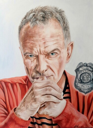 Peinture intitulée "Sting" par August Di Lena, Œuvre d'art originale, Acrylique Monté sur Châssis en bois