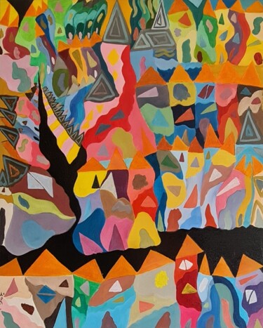 「Torres vedras movim…」というタイトルの絵画 Augustoによって, オリジナルのアートワーク, オイル