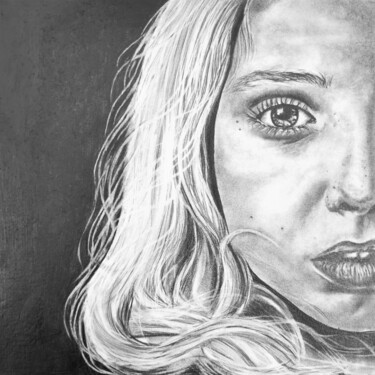 "ELSA" başlıklı Resim Aurelie Ferrara tarafından, Orijinal sanat, Kalem