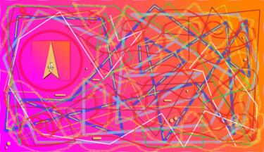 Цифровое искусство под названием "Geometric Challenge" - Aurelio Nicolazzo, Подлинное произведение искусства, Цифровая живоп…