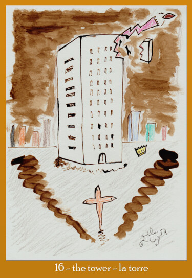 Arte digitale intitolato "16 - the tower - la…" da Aurelio Nicolazzo, Opera d'arte originale