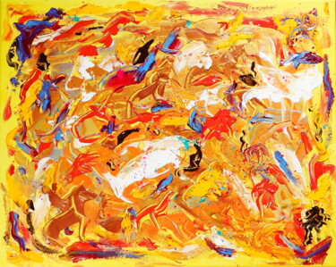 Painting titled "Crescendo" by Aurelio Nicolazzo, Original Artwork, Acrylic