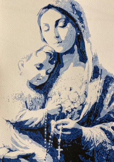 Peinture intitulée "Marie" par Aurore Terrier, Œuvre d'art originale, Acrylique