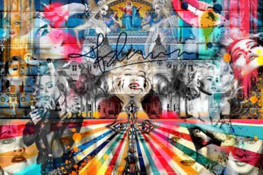 Цифровое искусство под названием "La Madonne" - Aurore Joly, Подлинное произведение искусства, Карандаш