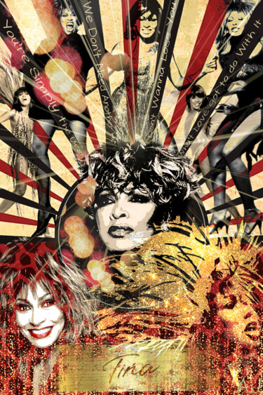 「Queen of Rock」というタイトルのデジタルアーツ Aurore Jolyによって, オリジナルのアートワーク, デジタル絵画