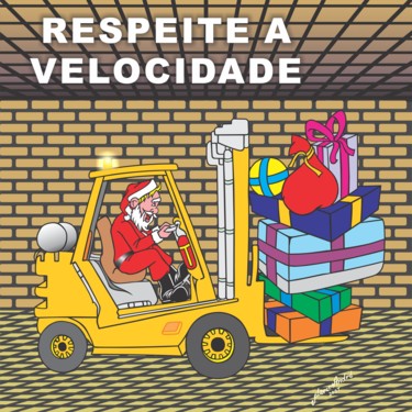 Arts numériques intitulée "Cartuns de Natal" par Dimarco.Art, Œuvre d'art originale, Travail numérique 2D