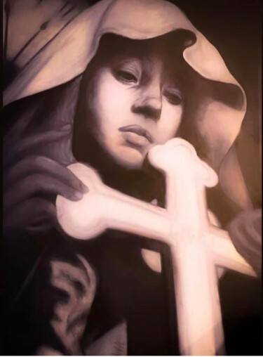 "Madonna" başlıklı Tablo Ava Moazen (ArtByAva) tarafından, Orijinal sanat, Petrol