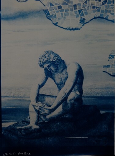「Mélancolie en cyano…」というタイトルの写真撮影 Avelineによって, オリジナルのアートワーク, アナログ写真