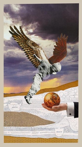 Collages intitulée "angel bait" par C Avery, Œuvre d'art originale