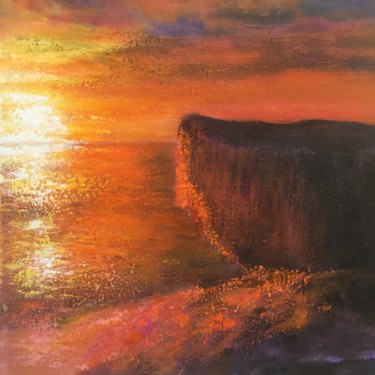 Pintura titulada "Coucher irlandais" por Anne Vignau, Obra de arte original, Acrílico