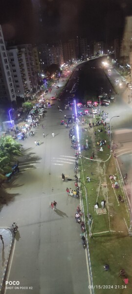 "Aerial view at night" başlıklı Fotoğraf Avik Chakravorty tarafından, Orijinal sanat, Fotoşopsuz fotoğraf