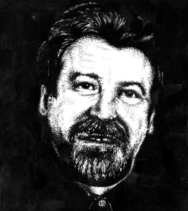 Drawing titled "Vladimir K. / Влади…" by Vladimir Abaimov, Original Artwork, Ink