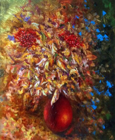 Schilderij getiteld "Autumn Bouquet / Ос…" door Vladimir Abaimov, Origineel Kunstwerk, Olie