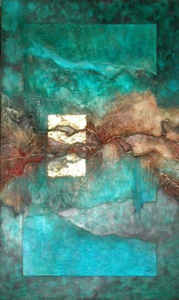 Картина под названием "FORTUNE DE MER" - Annick Volant-Vettu (AVVA), Подлинное произведение искусства, Акрил
