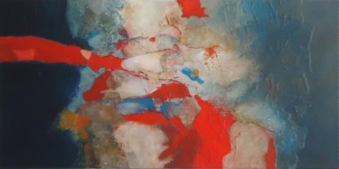 Painting titled "BARABABOR" by Annick Volant-Vettu (AVVA), Original Artwork, Acrylic Mounted on Wood Stretcher frame