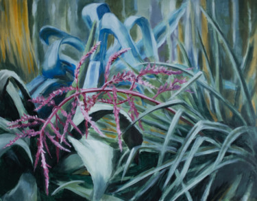 Malerei mit dem Titel "Aloe" von Axel Jung, Original-Kunstwerk, Öl