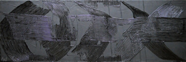 Ζωγραφική με τίτλο "Impromptue" από Ayel, Αυθεντικά έργα τέχνης, Ακρυλικό Τοποθετήθηκε στο Ξύλινο φορείο σκελετό