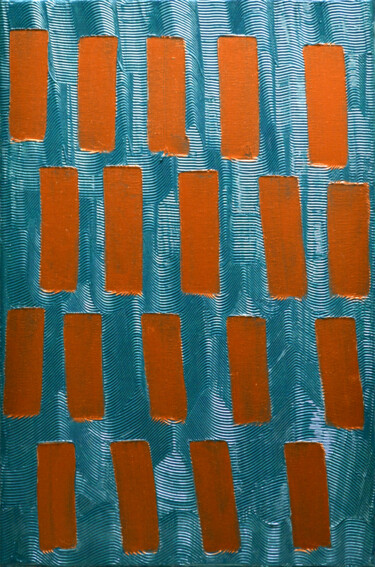 Peinture intitulée "Survol" par Ayel, Œuvre d'art originale, Acrylique Monté sur Châssis en bois