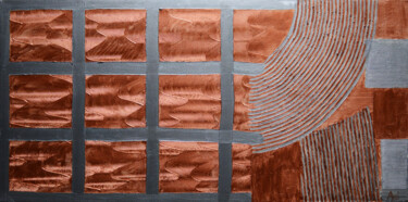 Malerei mit dem Titel "en devenir" von Ayel, Original-Kunstwerk, Acryl Auf Keilrahmen aus Holz montiert
