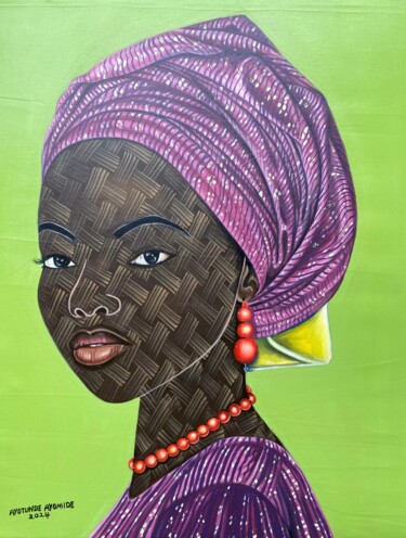 Painting titled "Glamour 2" by Ayotunde Ayomide, Original Artwork, Acrylic