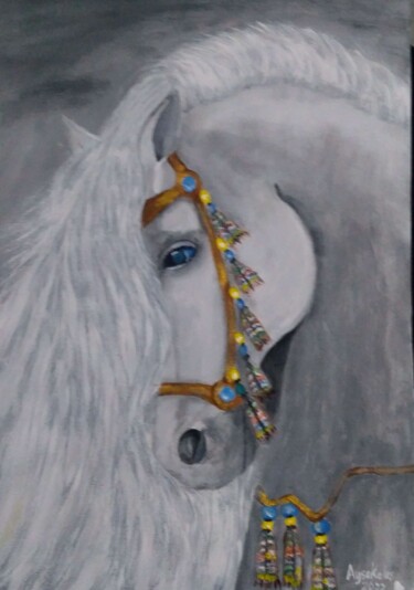 Painting titled "NOBLE AND BEAUTIFUL…" by Ayşe Keleş, Original Artwork, Acrylic