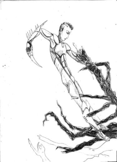 Zeichnungen mit dem Titel "Thing" von Azathoth, Original-Kunstwerk, Bleistift