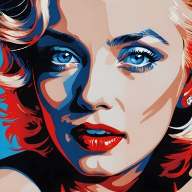 Digitale Kunst getiteld "MARILYN MONROE #02" door B.Mansour, Origineel Kunstwerk, 2D Digital Work